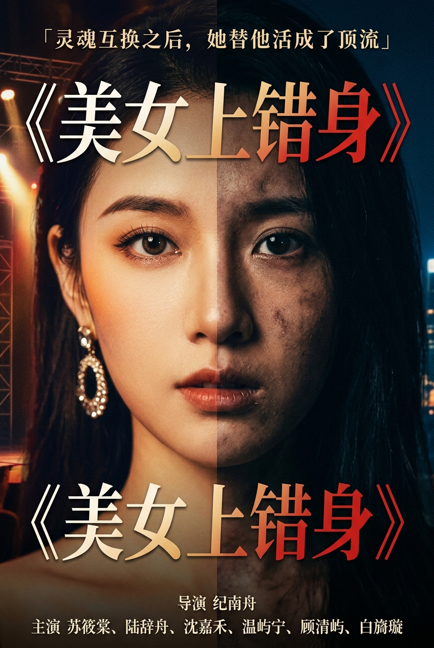 《美女上错身》海报